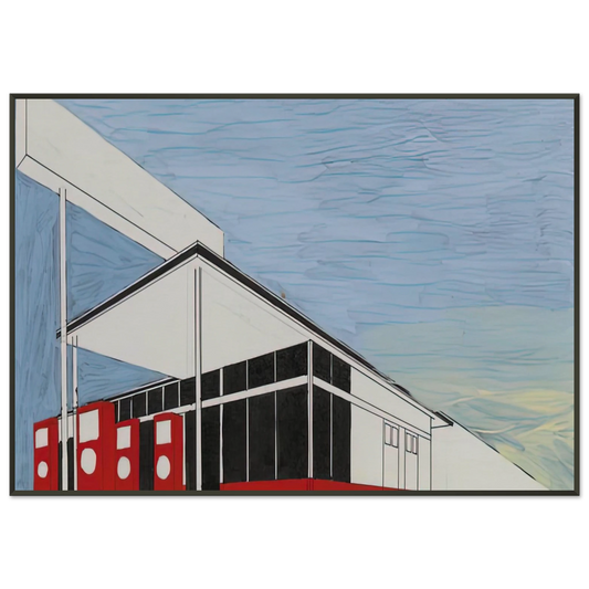 Edward Ruscha  STANDARD STUDY 3 1963 Framed Art Print  - Aluminum Frame - 21x29.7 cm / 8x12"