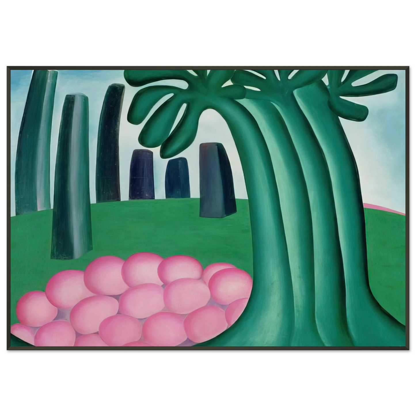 Tarsila do Amaral  Forest Framed Art Print  - Aluminum Frame - 21x29.7 cm / 8x12"