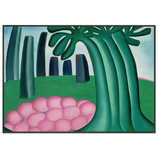 Tarsila do Amaral  Forest Framed Art Print  - Aluminum Frame - 21x29.7 cm / 8x12"