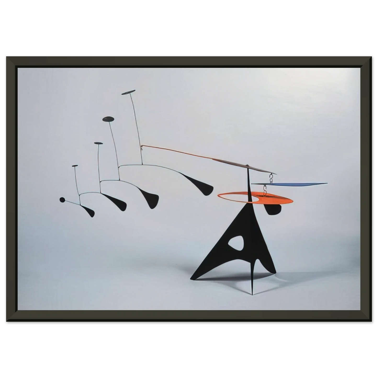 Alexander Calder  BLUE FEATHER 1948 Framed Art Print  - Aluminum Frame - 70x100 cm / 28x40 inches