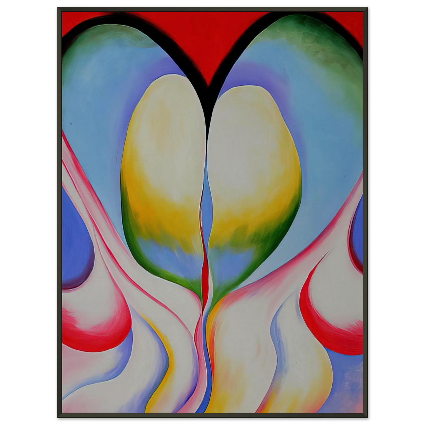 Georgia OKeeffe  Series 1 No 8 Framed Art Print  - Aluminum Frame - 40x50 cm / 16x20 inches