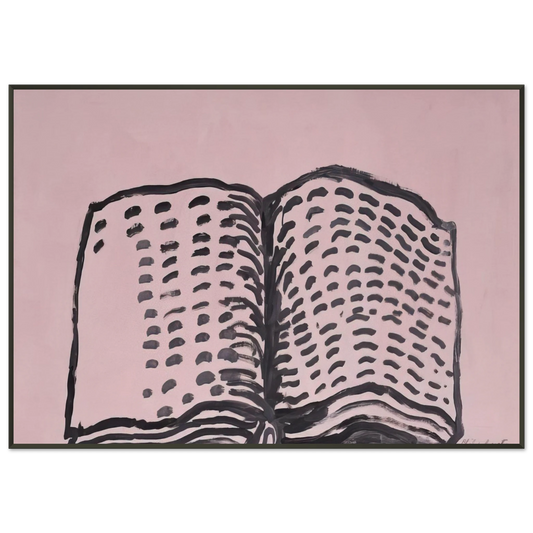 Philip Guston  UNTITLED BOOK Framed Art Print  - Aluminum Frame - 21x29.7 cm / 8x12"