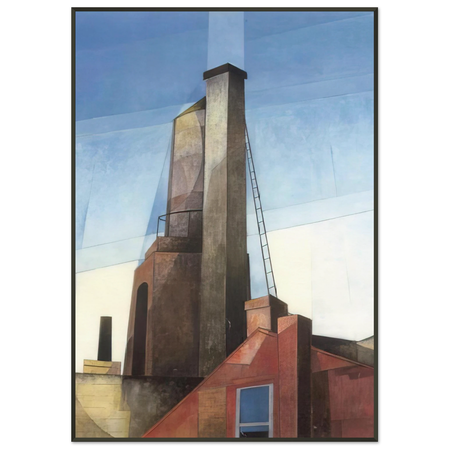 Charles Demuth  Aucassin and Nicolette  1921 Framed Art Print  - Aluminum Frame - 21x29.7 cm / 8x12"