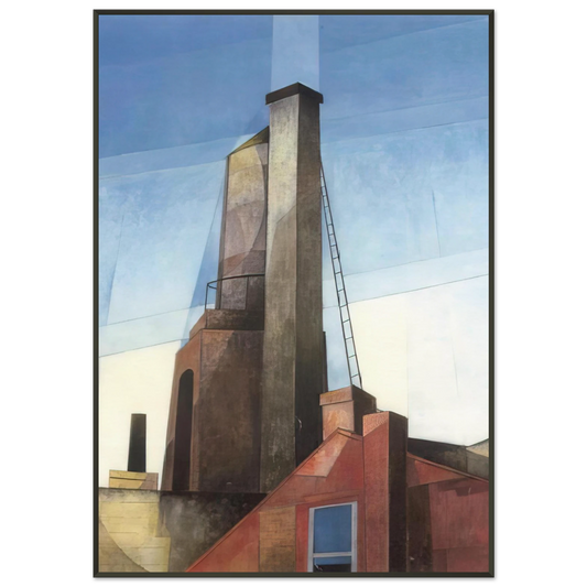 Charles Demuth  Aucassin and Nicolette  1921 Framed Art Print  - Aluminum Frame - 21x29.7 cm / 8x12"