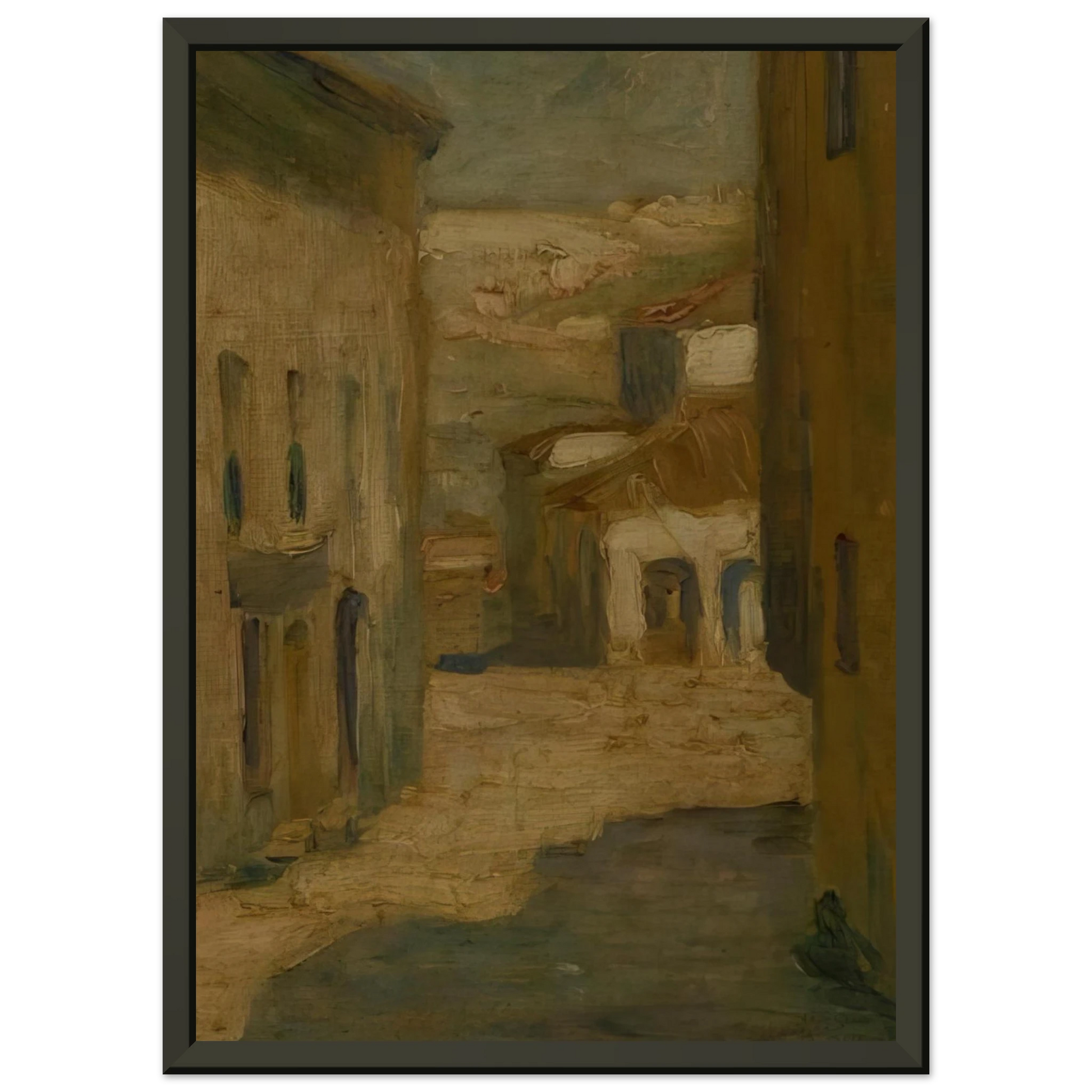 Tarsila do Amaral  Street of Segovia Framed Art Print  - Aluminum Frame - 60x80 cm / 24x32 inches