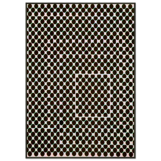 Victor Vasarely  Yvaral  1956 Framed Art Print  - Aluminum Frame - 21x29.7 cm / 8x12"