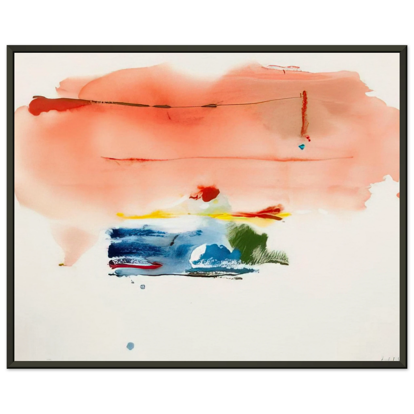 Helen Frankenthaler  Santa Fe II  1986 Framed Art Print  - Aluminum Frame - 40x50 cm / 16x20 inches
