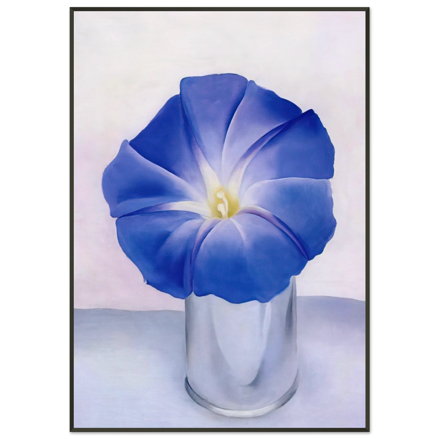 Georgia OKeeffe  Blue Morning Glory Framed Art Print  - Aluminum Frame - 21x29.7 cm / 8x12"