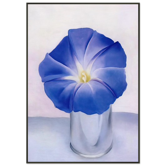 Georgia OKeeffe  Blue Morning Glory Framed Art Print  - Aluminum Frame - 21x29.7 cm / 8x12"