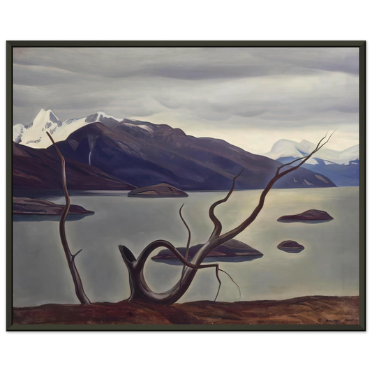 Rockwell Kent  Admiralty Sound Tierra Del Fuego Framed Art Print  - Aluminum Frame - 21x29.7 cm / 8x12"