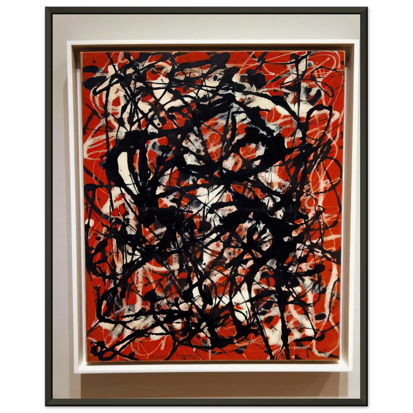 Jackson Pollock  FREE FORM 1946 Framed Art Print  - Aluminum Frame - 40x50 cm / 16x20 inches
