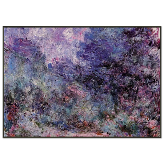 claude monet  The House Seen from the Rose Garden 3 Framed Art Print  - Aluminum Frame - 21x29.7 cm / 8x12"