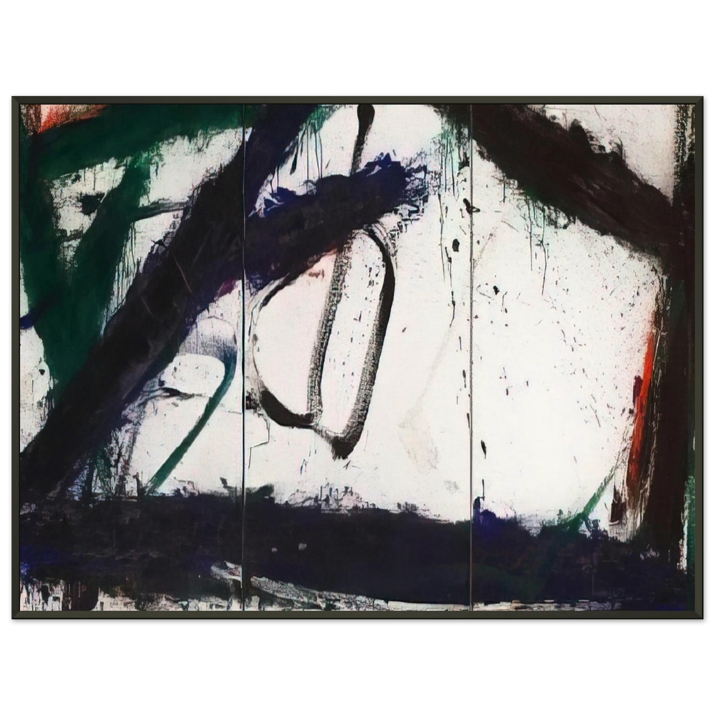 Norman Bluhm  Frozen Summer  1966 Framed Art Print  - Aluminum Frame - 40x50 cm / 16x20 inches