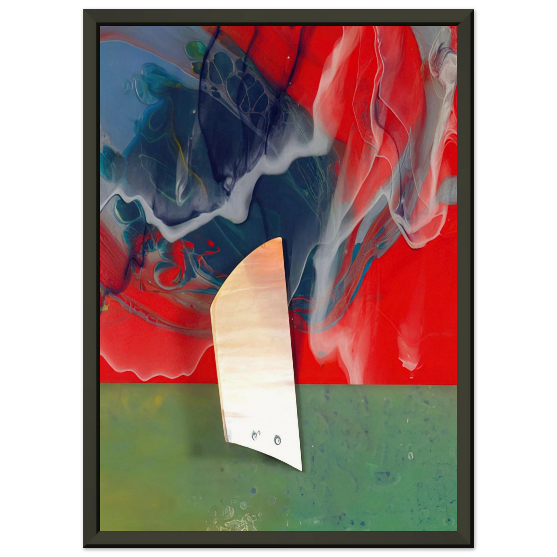 Sam Gilliam  Plow Framed Art Print  - Aluminum Frame - 70x100 cm / 28x40 inches