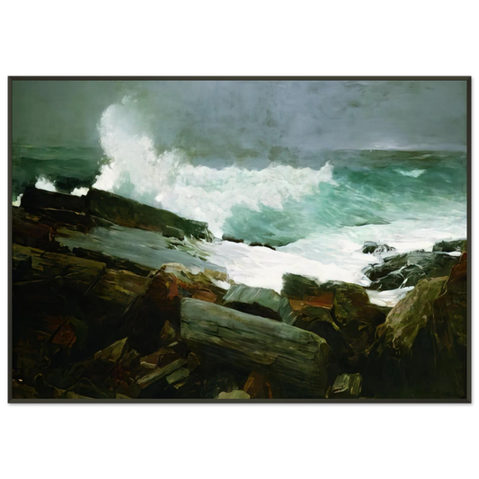 Winslow Homer  WEATHERBEATEN 1894 Framed Art Print  - Aluminum Frame - 21x29.7 cm / 8x12"