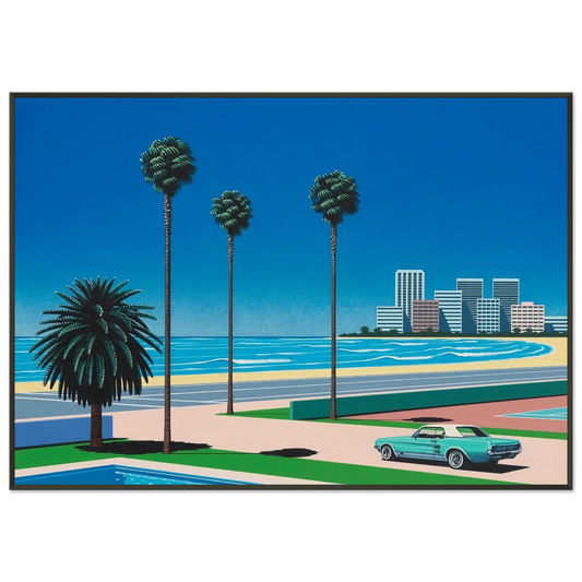 Hiroshi Nagai  Sunshine Reggae Framed Art Print  - Aluminum Frame - 21x29.7 cm / 8x12"