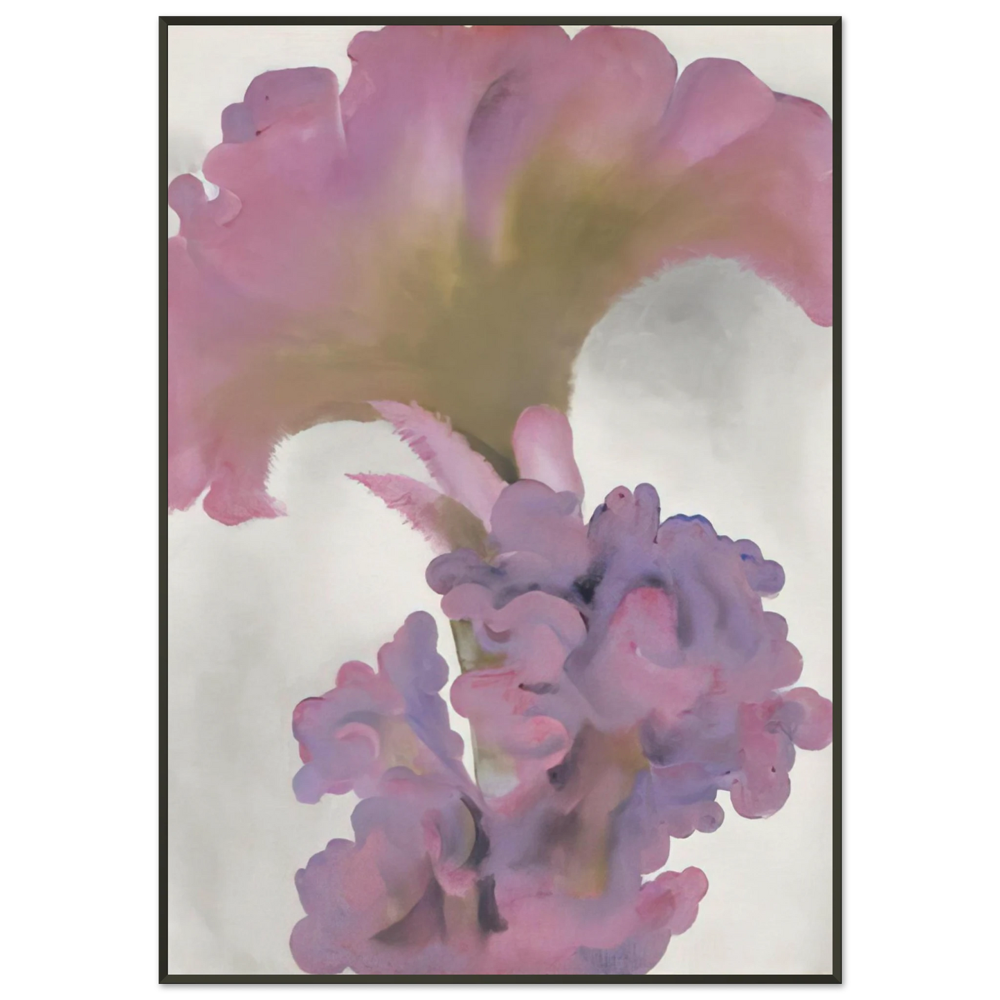 Georgia OKeeffe  Coxcomb Framed Art Print  - Aluminum Frame - 21x29.7 cm / 8x12"