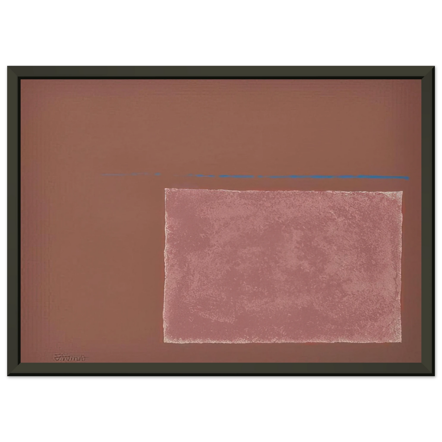 Theodoros Stamos  Spartan Sun Box I  Color Field Painting Framed Art Print  - Aluminum Frame - 40x50 cm / 16x20 inches
