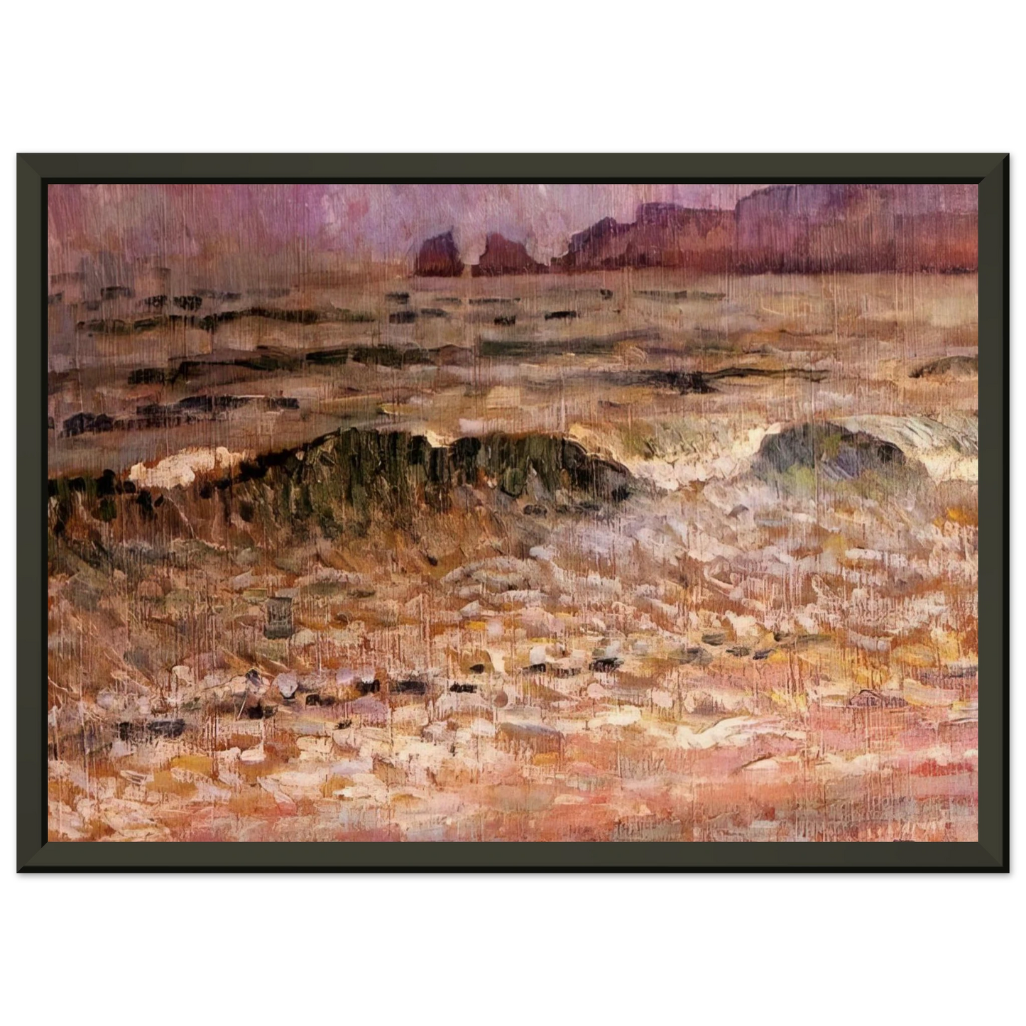 Theo van Rysselberghe  RAIN JERSEY 1907 Framed Art Print  - Aluminum Frame - 40x50 cm / 16x20 inches