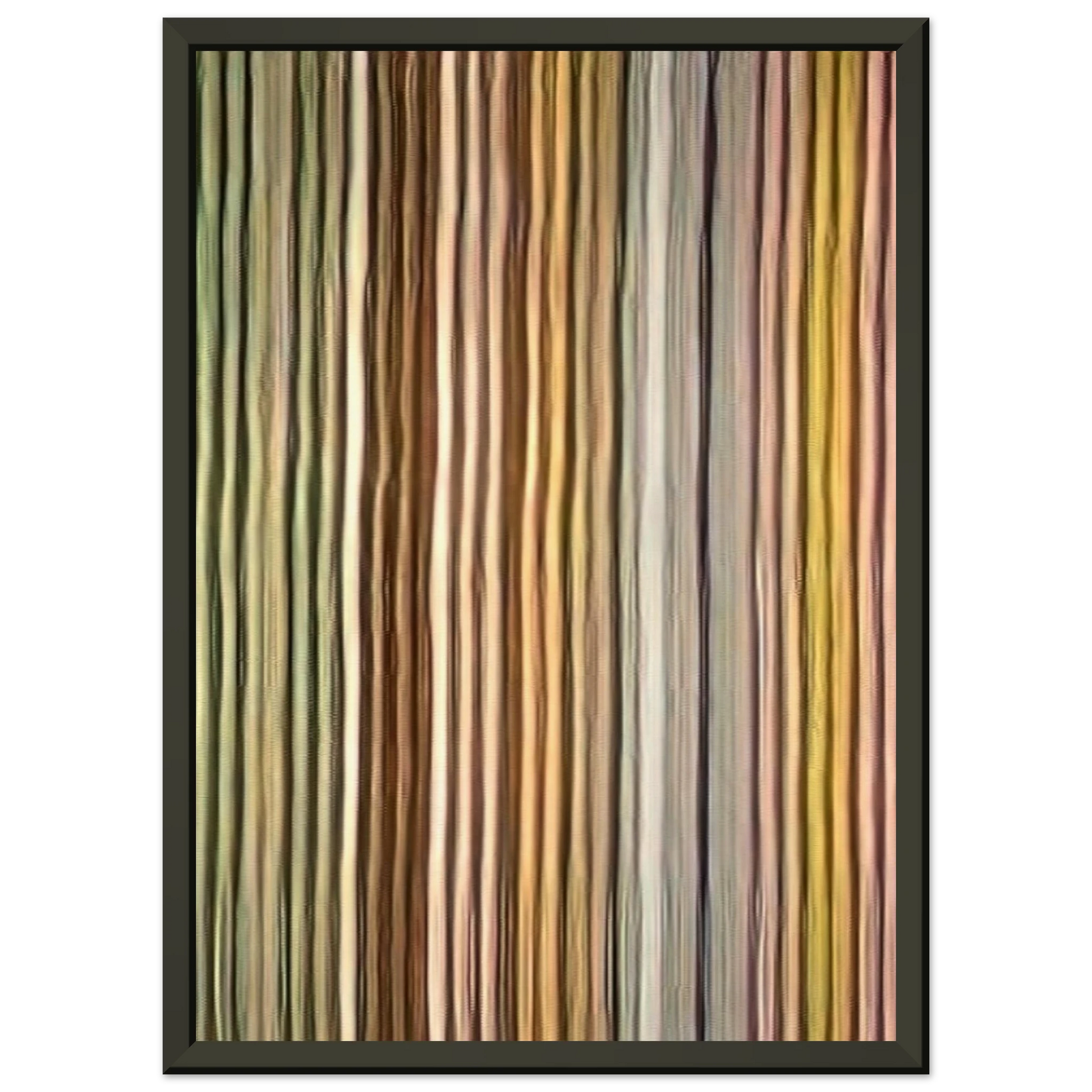 Gene Davis  Long John  1968 Framed Art Print  - Aluminum Frame - 60x80 cm / 24x32 inches