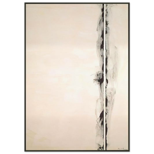 Barnett Newman  The Station of the Cross  First Station Framed Art Print  - Aluminum Frame - 21x29.7 cm / 8x12"