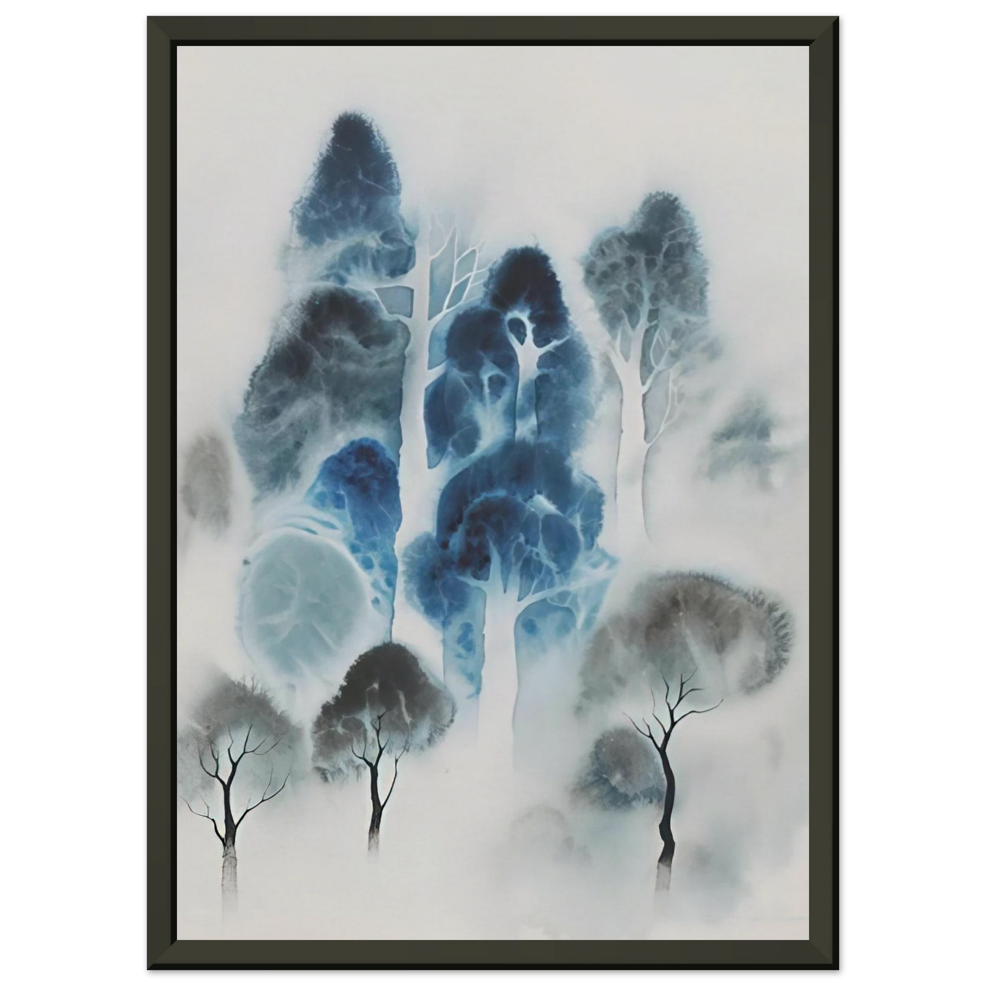 Eyvind Earle  Woodland Framed Art Print  - Aluminum Frame - 70x100 cm / 28x40 inches