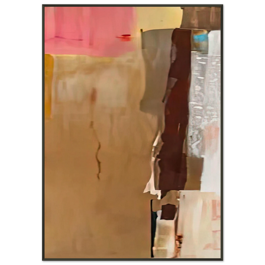 Helen Frankenthaler  Bistre I 1976 Framed Art Print  - Aluminum Frame - 21x29.7 cm / 8x12"