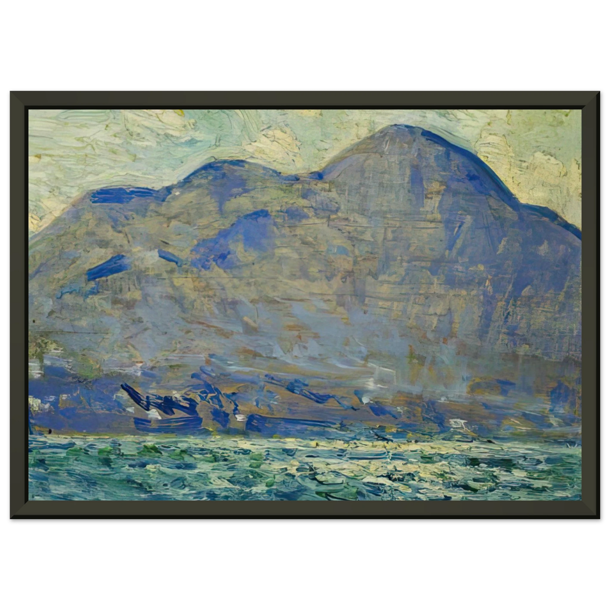 Childe Hassam  Mt Beacon at Newburgh Framed Art Print  - Aluminum Frame - 60x80 cm / 24x32 inches