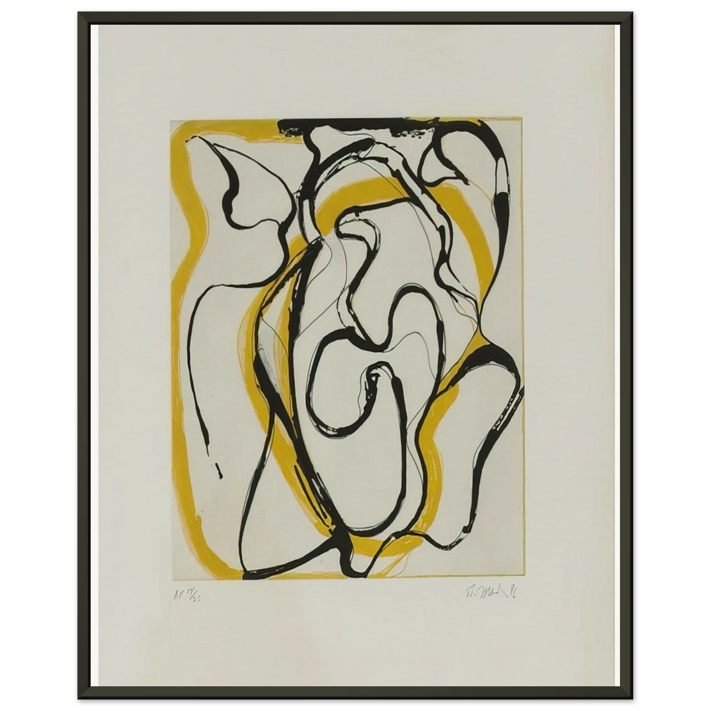Brice Marden  Untitled  Abstract Expressionism Framed Art Print  - Aluminum Frame - 70x100 cm / 28x40 inches