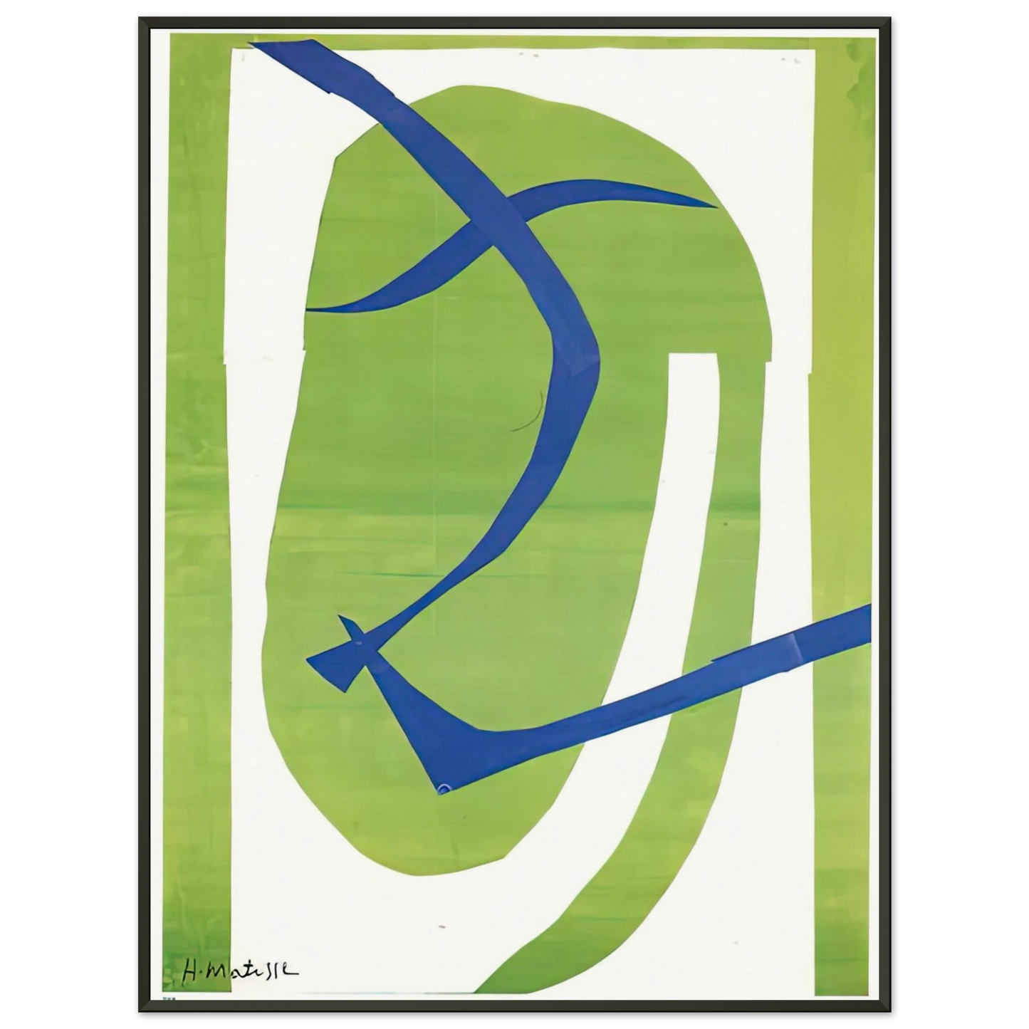 Henri Matisse  JAPANESE MASK 1950 Framed Art Print  - Aluminum Frame - 70x100 cm / 28x40 inches