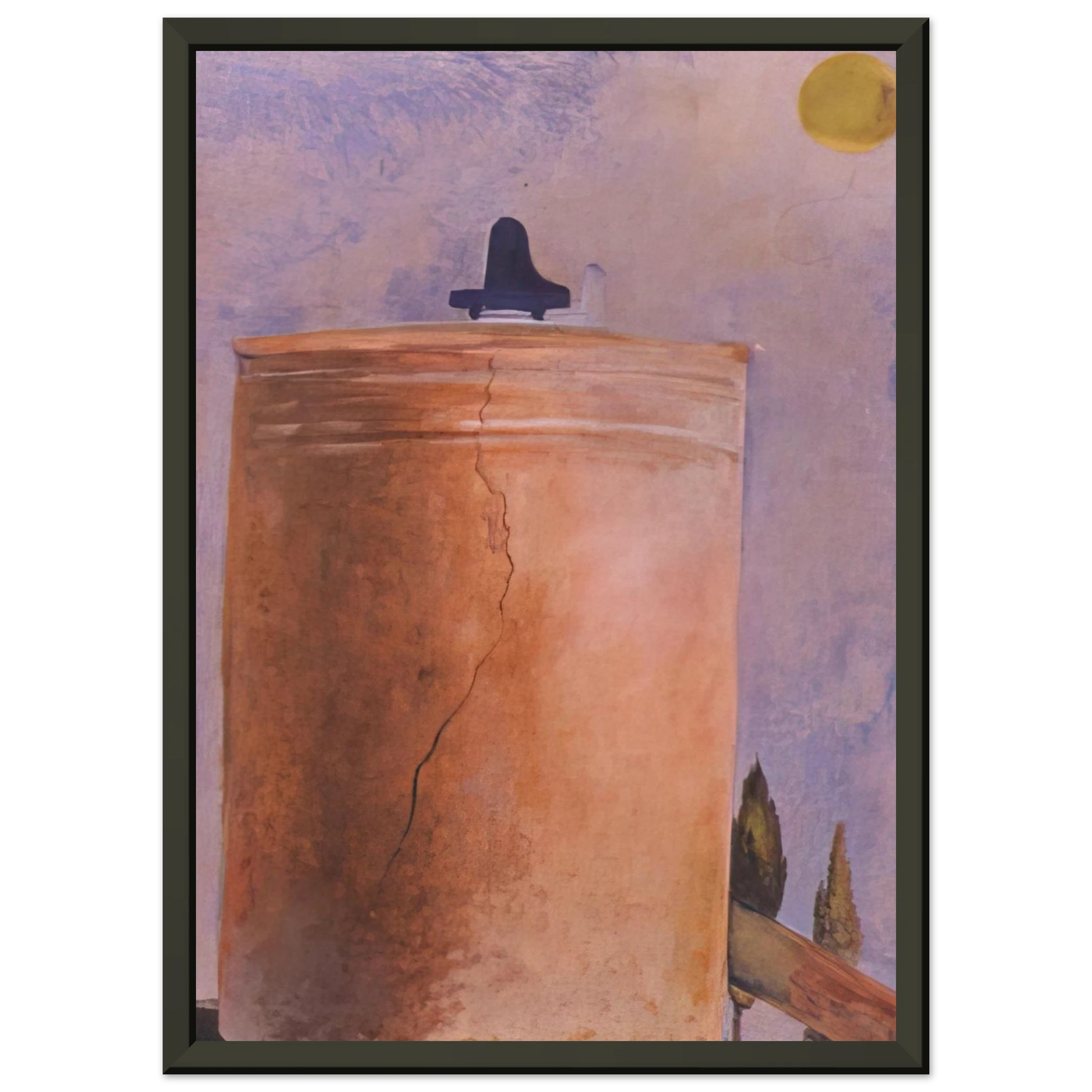 Salvador Dali  TOWER Framed Art Print  - Aluminum Frame - 40x50 cm / 16x20 inches