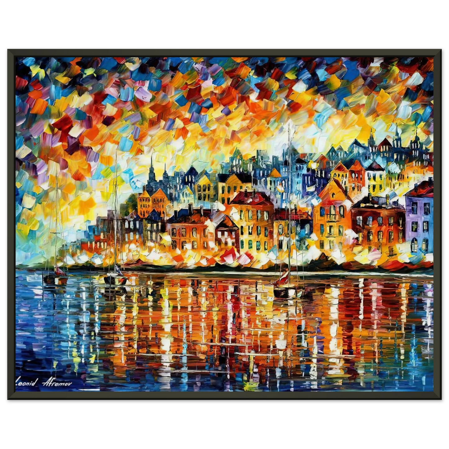 Leonid Afremov  Leonid Afremov Framed Art Print  - Aluminum Frame - 60x80 cm / 24x32 inches