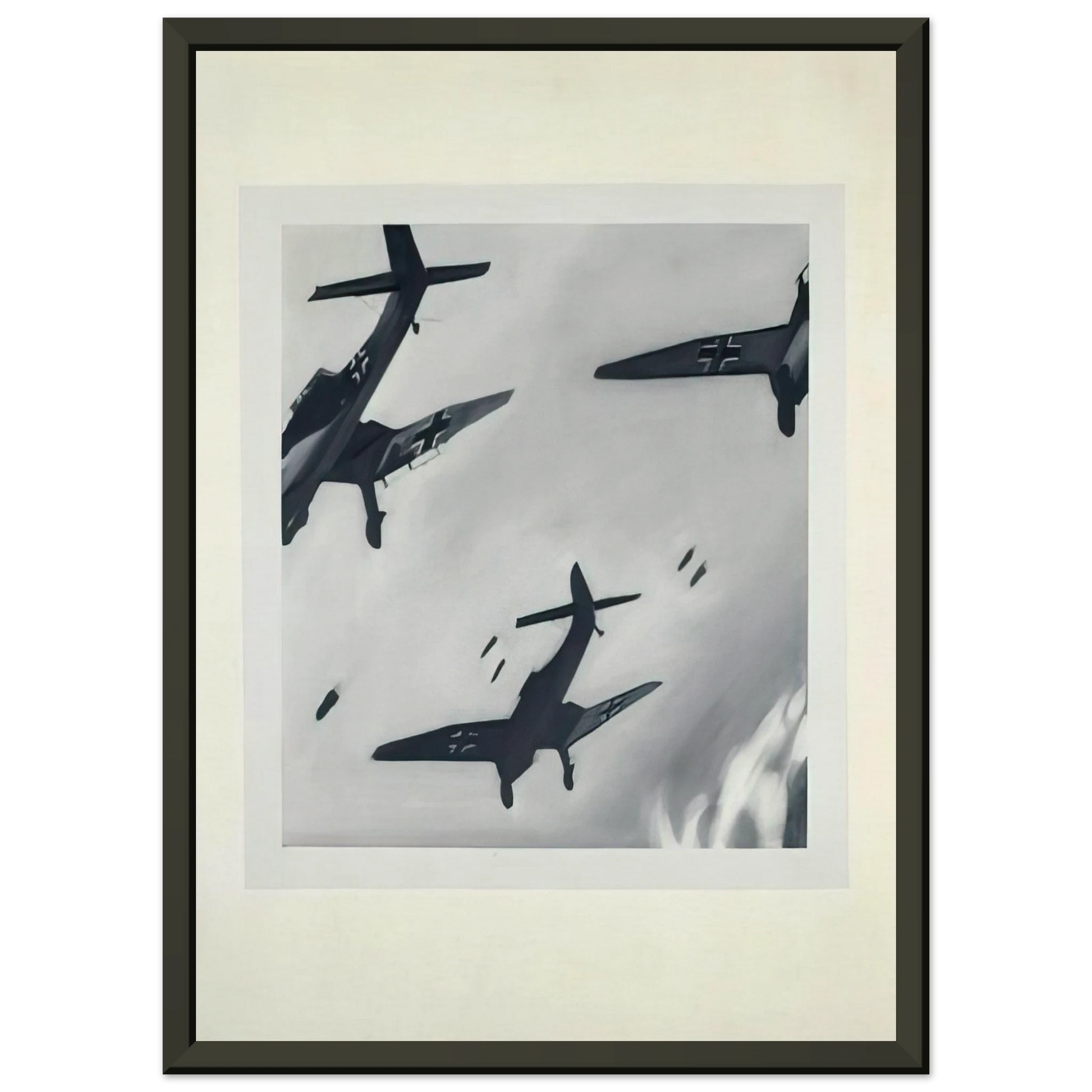 Gerhard Richter  STUKAS 1964 Framed Art Print  - Aluminum Frame - 70x100 cm / 28x40 inches