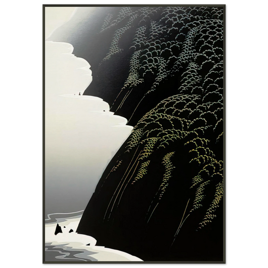 Eyvind Earle  California Coast Framed Art Print  - Aluminum Frame - 21x29.7 cm / 8x12"