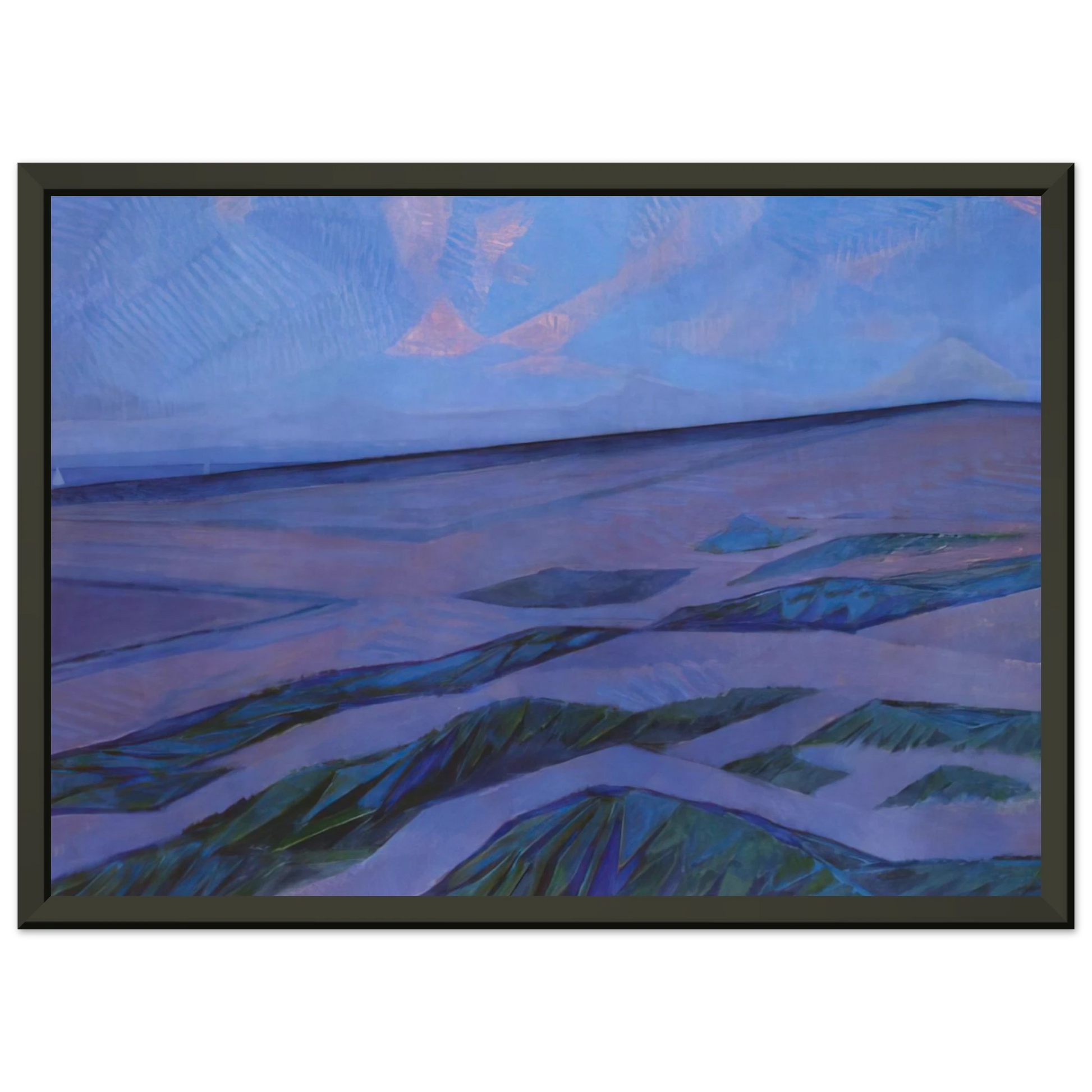 Piet Mondrian  Dune Landscape Framed Art Print  - Aluminum Frame - 40x50 cm / 16x20 inches