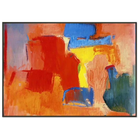 Esteban Vicente  UNTITLED 1959 Framed Art Print  - Aluminum Frame - 21x29.7 cm / 8x12"