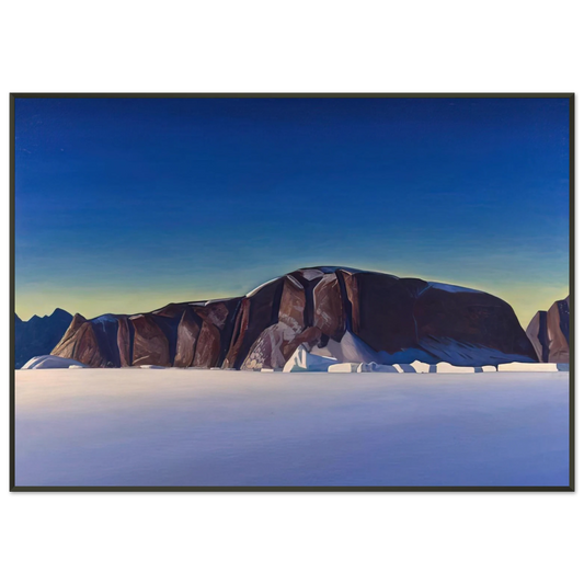 Rockwell Kent  Greenland Coast Framed Art Print  - Aluminum Frame - 21x29.7 cm / 8x12"