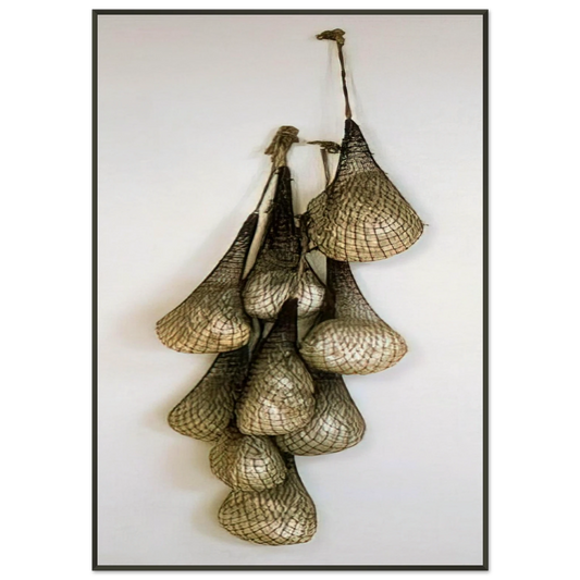 Eva Hesse  UNTITLED OR NOT YET 1966 Framed Art Print  - Aluminum Frame - 21x29.7 cm / 8x12"