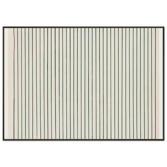 Ellsworth Kelly  Vertical Lines from the series Line Form Color Framed Art Print  - Aluminum Frame - 21x29.7 cm / 8x12"