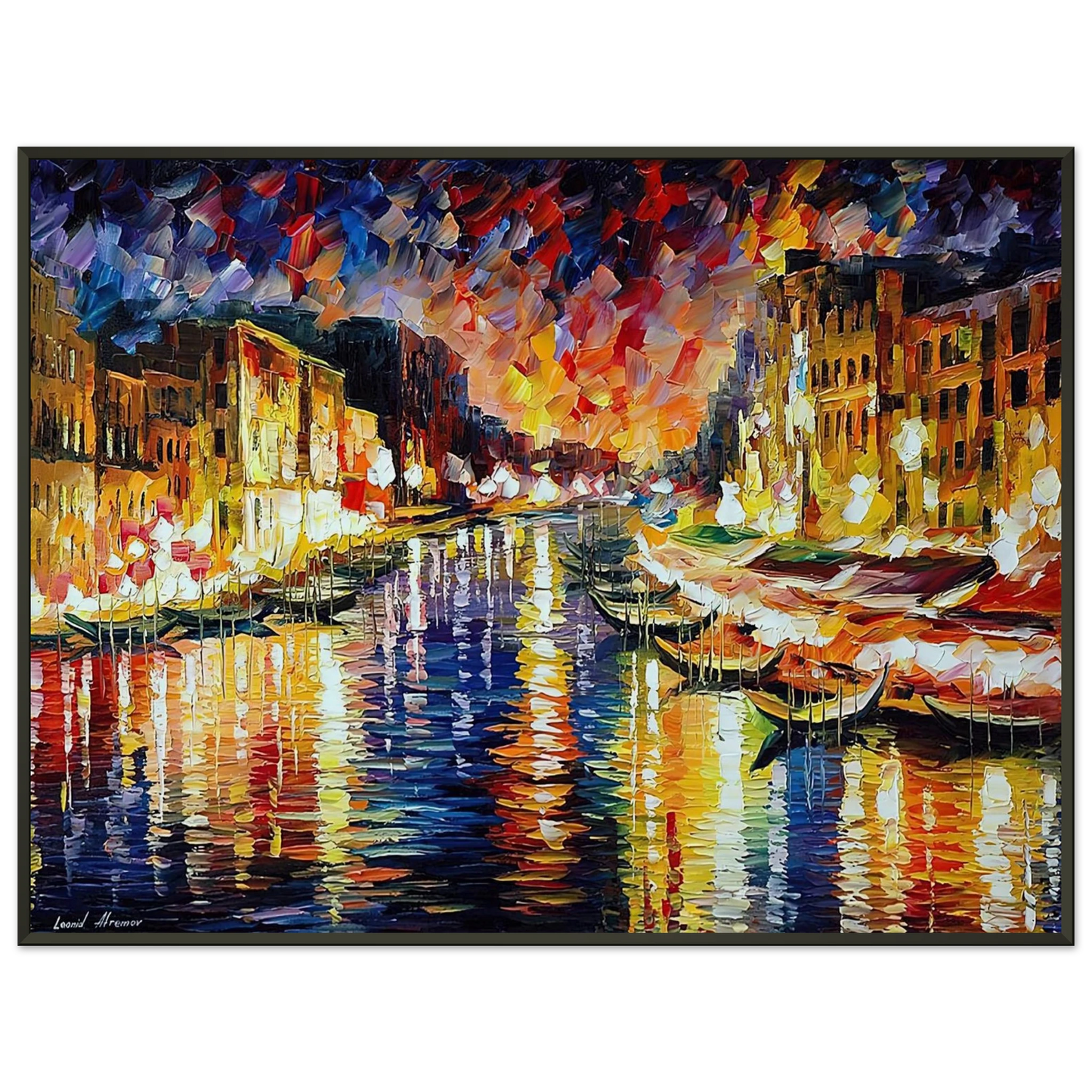 Leonid Afremov  Leonid Afremov Framed Art Print  - Aluminum Frame - 40x50 cm / 16x20 inches