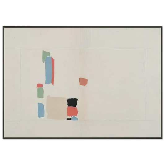 Nicolas de Stael  Abstract Composition  Lyrical Abstraction Framed Art Print  - Aluminum Frame - 21x29.7 cm / 8x12"