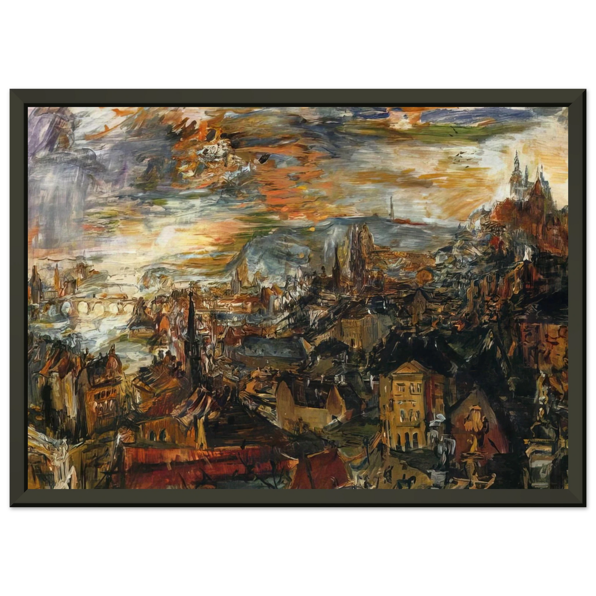 OSKAR KOKOSCHKA  NOTDETECTED235890 Framed Art Print  - Aluminum Frame - 40x50 cm / 16x20 inches