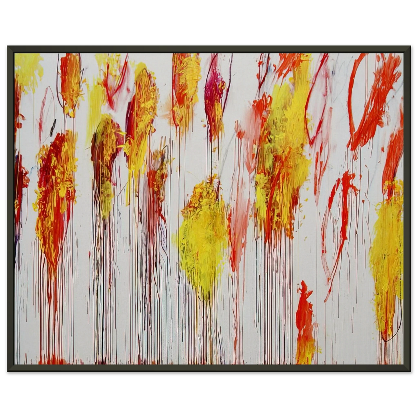Cy Twombly  Lepanto Part XII Framed Art Print  - Aluminum Frame - 70x100 cm / 28x40 inches