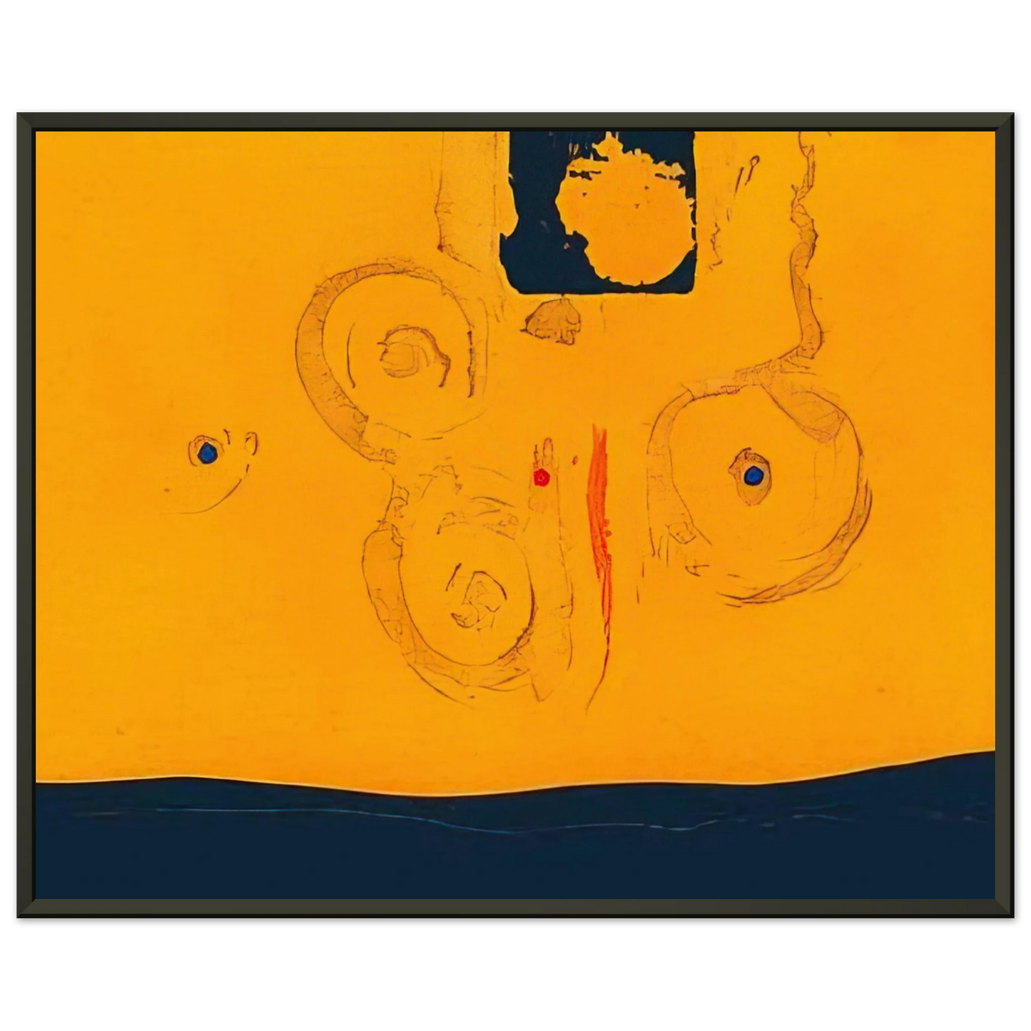 Helen Frankenthaler  Plaza Real  1988 Framed Art Print  - Aluminum Frame - 60x80 cm / 24x32 inches