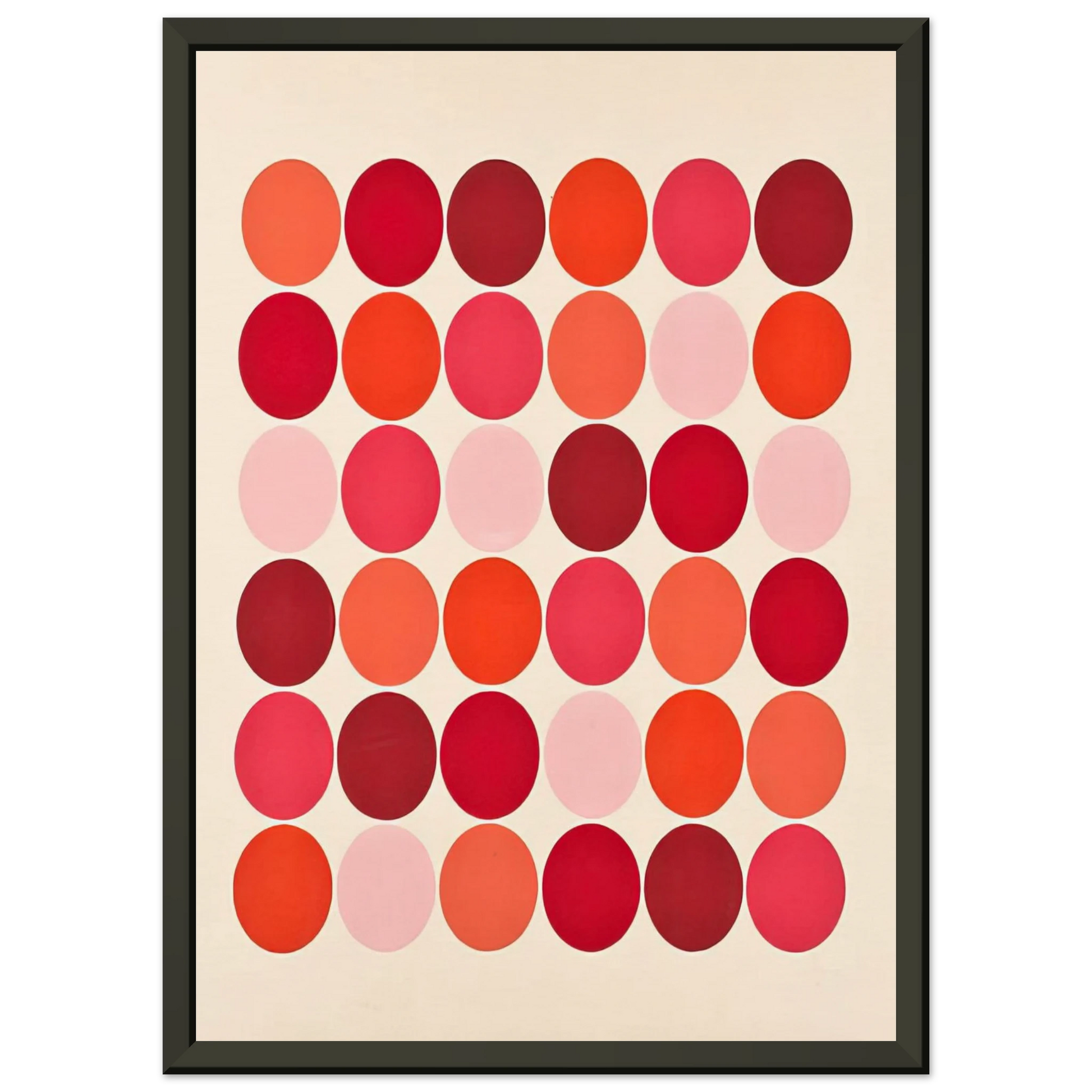 Thomas Downing  Red  1966 Framed Art Print  - Aluminum Frame - 70x100 cm / 28x40 inches