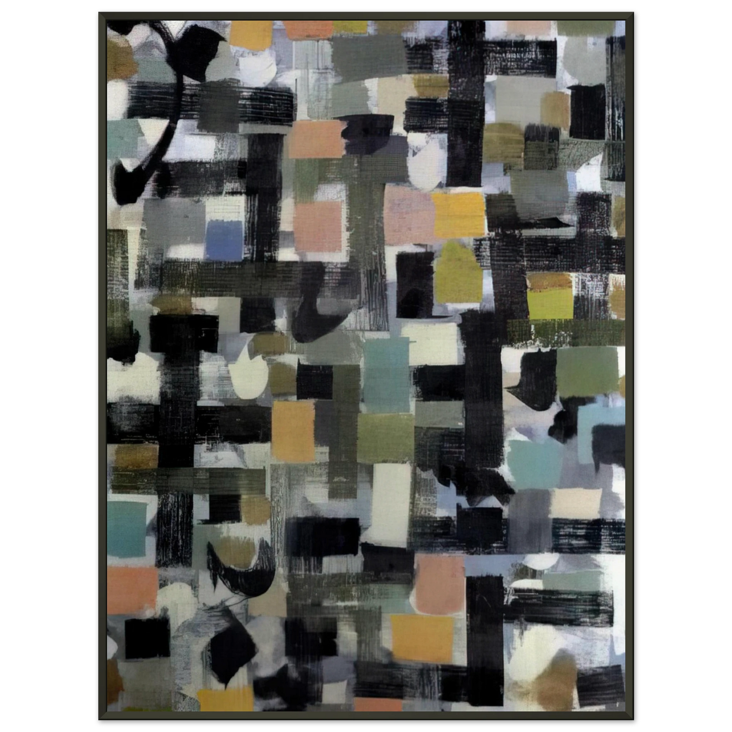 Bradley Walker Tomlin  Number 13  1952 Framed Art Print  - Aluminum Frame - 40x50 cm / 16x20 inches