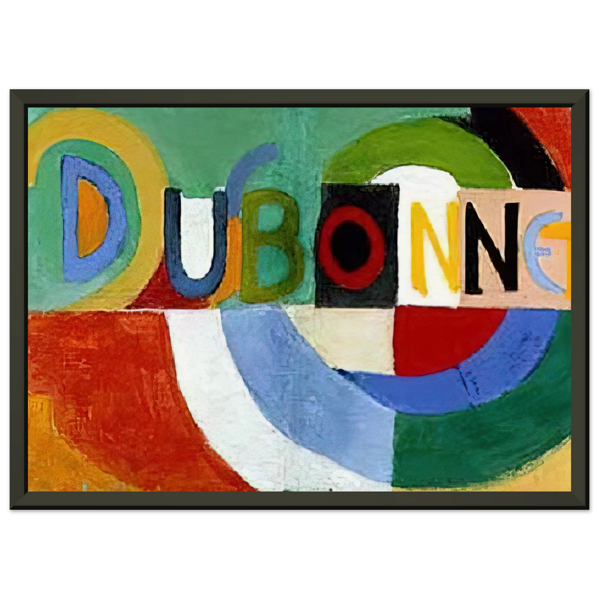 Sonia Delaunay  DUBONNET Framed Art Print  - Aluminum Frame - 60x80 cm / 24x32 inches