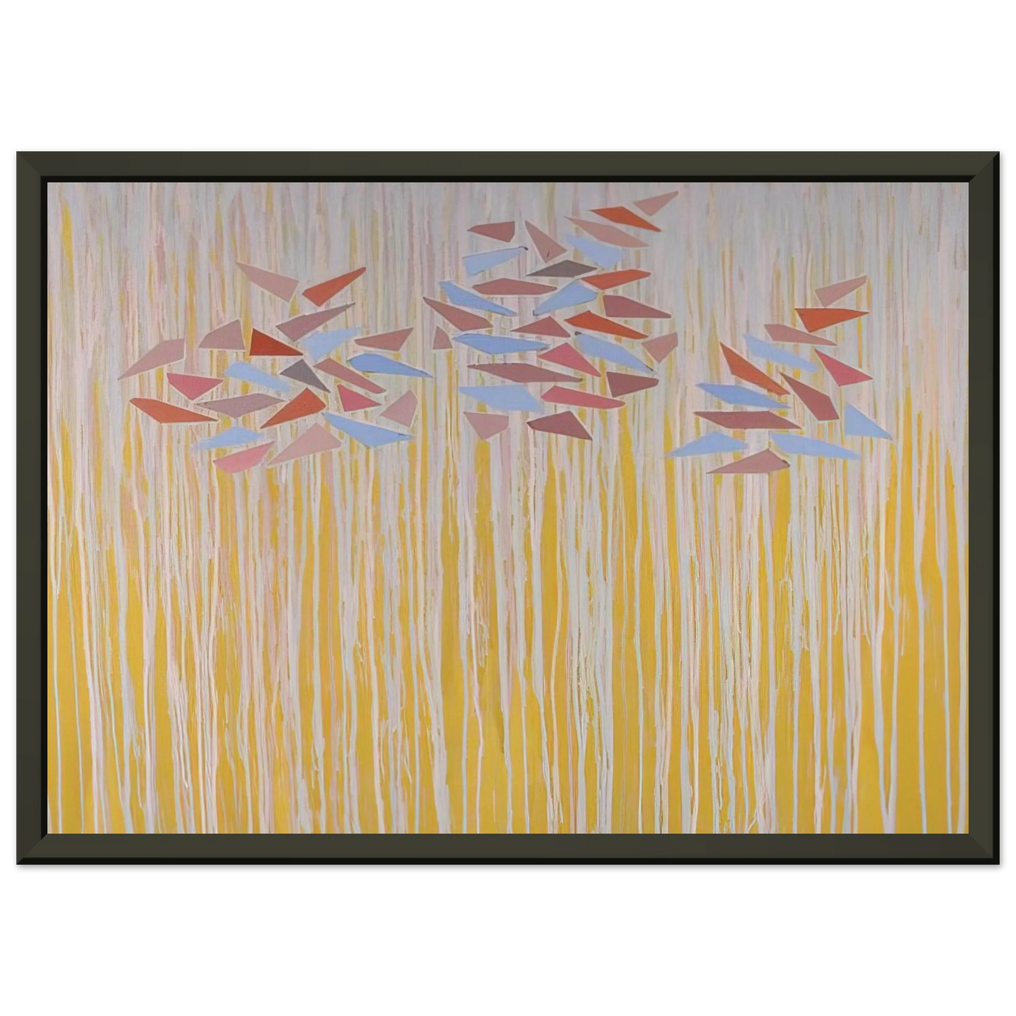 Robert Goodnough  Varicolor gold  1976 Framed Art Print  - Aluminum Frame - 60x80 cm / 24x32 inches