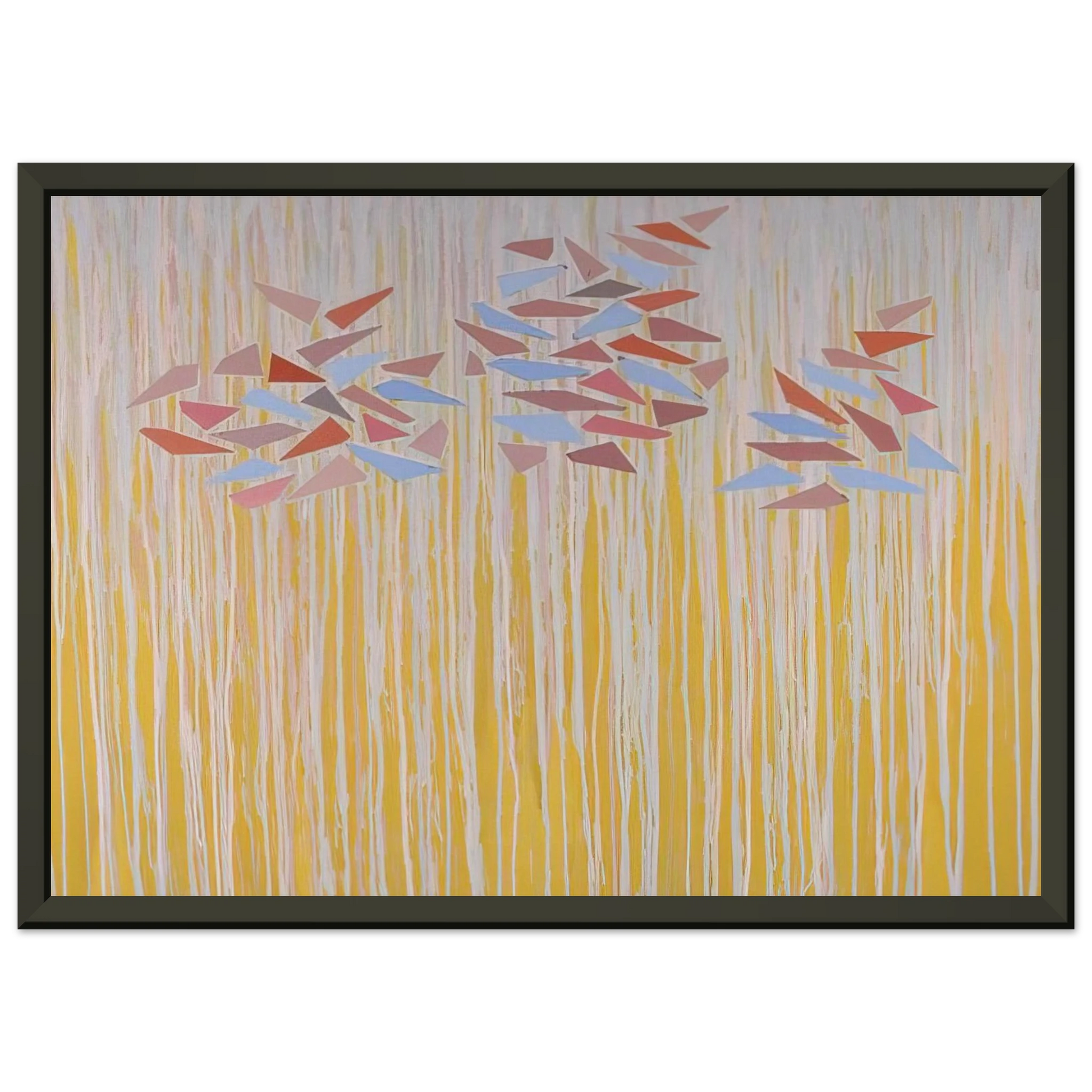 Robert Goodnough  Varicolor gold  1976 Framed Art Print  - Aluminum Frame - 60x80 cm / 24x32 inches