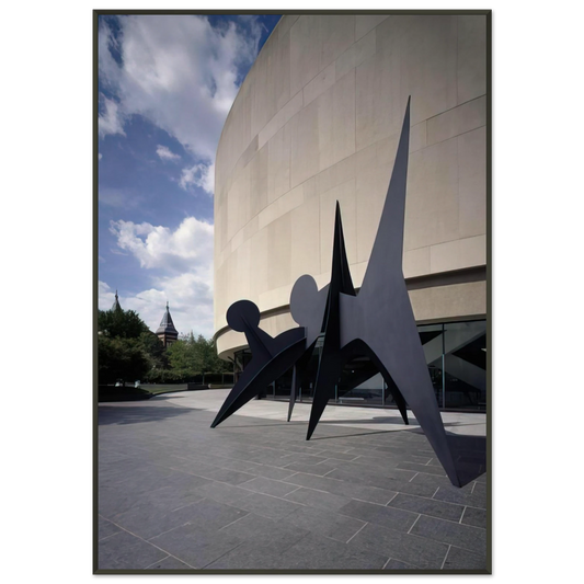 Alexander Calder  TWO DISCS 1965 Framed Art Print  - Aluminum Frame - 21x29.7 cm / 8x12"
